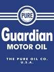 Guardian Motor Oil by the Pure Oil Company New Metal Sign: 9x12" Ships Free