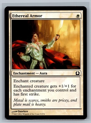Magic MTG Return to Ravnica 4x Ethereal Armor #9/274 TCG CCG Playset