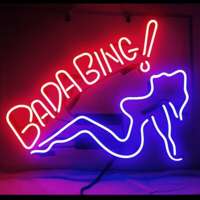 Bada Bing Girl Neon Beer Sign For Home Bar Pub Store Club Pub Home Wall Decor