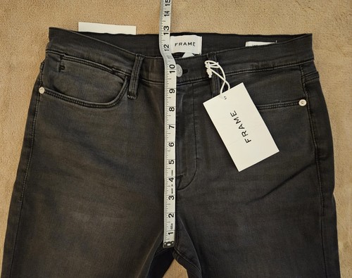 FRAME $238 Le High Skinny High Rise Distressed Hem Ankle Length Women's Size 32 - Picture 3 of 14