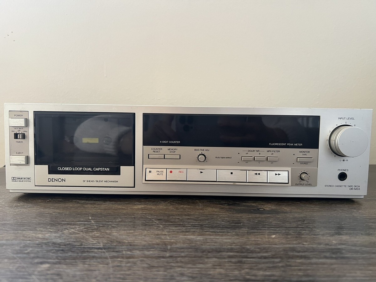 DENON カセットテープデッキ　DRR-M33-S ステレオ工房 ポニー：DENON_DRR-M33_002