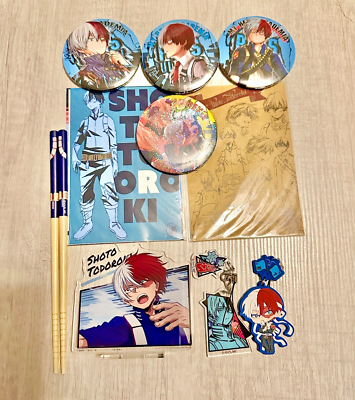 #ad Boku no My Hero Academia Todoroki Shoto buttons chopsticks acrylic rubber strap $38.00