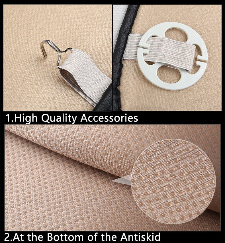 For Honda Accord/Civic/CR-V PU Leather Car Front Cover Cushion Seat Protector Foto 4 de 4