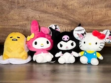 Sanrio Hello Kitty and Friends My Melody Kuromi Gudetama Stuffed Plush 8" BNWT