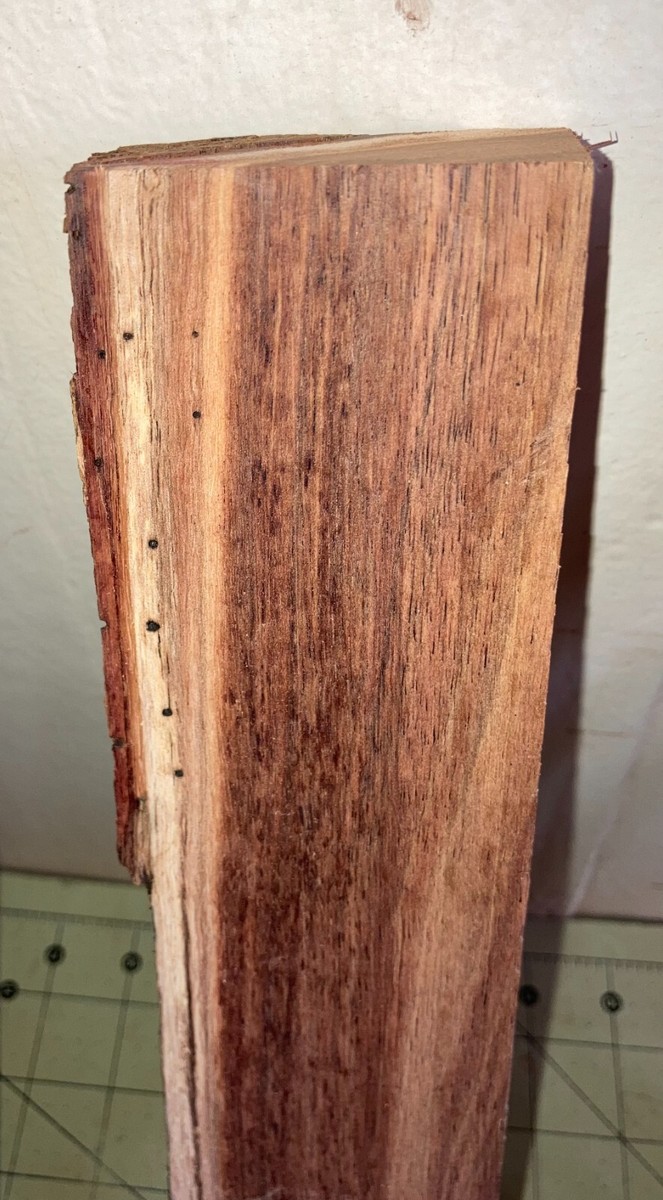 Bois De Koa Hawaïen Bouclé - 13 7/8" X 5 3/4" X 1" - Pièce Brute Pour Lutherie Ou ébénisterie