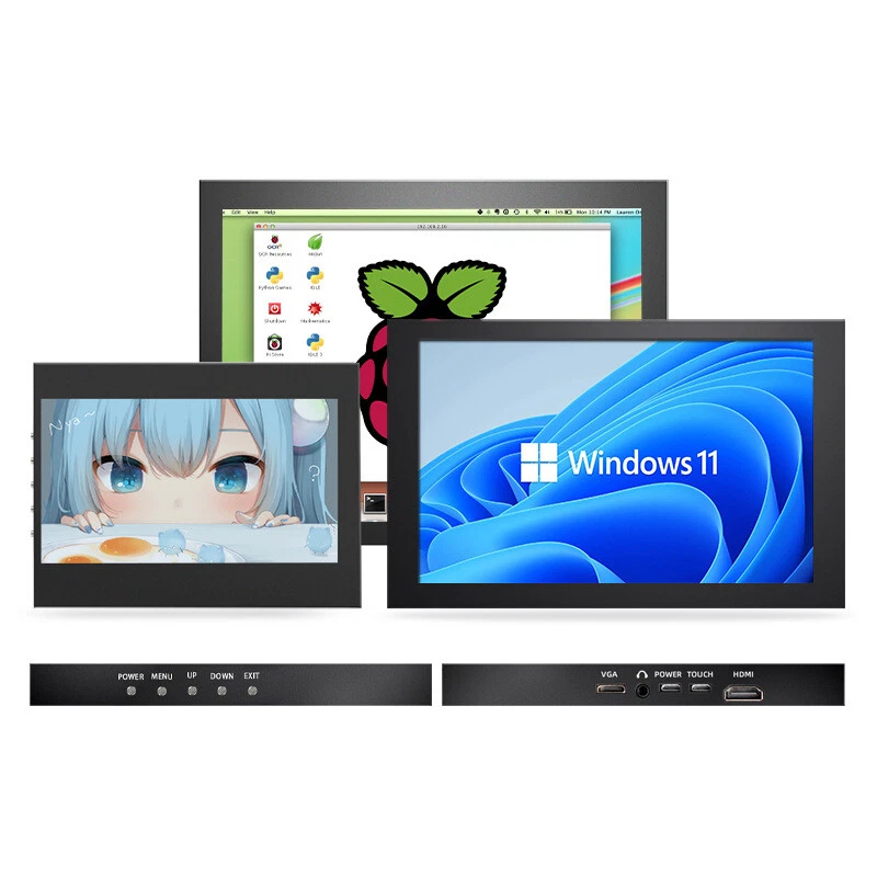 Portable 7''/9.7''/10.1'' Touchscreen HDMI PC Game Monitor for Raspberry Pi PS4  - Image 4 of 4