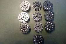10 Ea Vintage 9 Pin Tube Sockets No Mounting