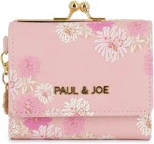 PAUL & JOE ACCESSOIRES Clasp Mini Wallet Chrysantheme Print Pink compact