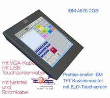 POS MONITOR PROFESSIONALE IBM 12" POS MONITOR DISPLAY TOUCHSCREEN PIEDE GIREVOLE!