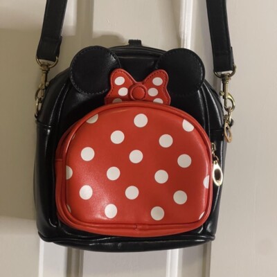 Minnie Mouse Disney Crossbody Bag Convertible Mini Backpack  display picture 3