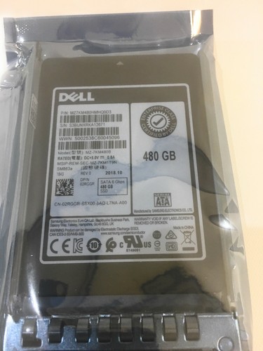 2RGGR 02RGGR NEW DELL SAMSUNG MZ-7KM480B 480GB 2.5" 6Gbps SATA SSD with CADDY - Picture 3 of 3