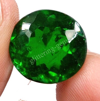 9.25 Ct Round Shape Natural Geen Emerald IGL Certified Loose Gemstone M25