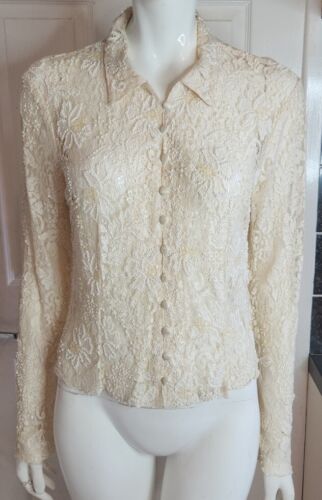 Phase Eight Beaded Blouse Size 16. - Picture 1 of 5