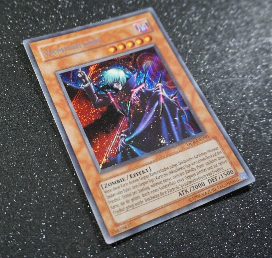 Yugioh VAMPIRLORD , dcr-de000 secret rare deutsch Near Mint (-) ! - Bild 2 von 3
