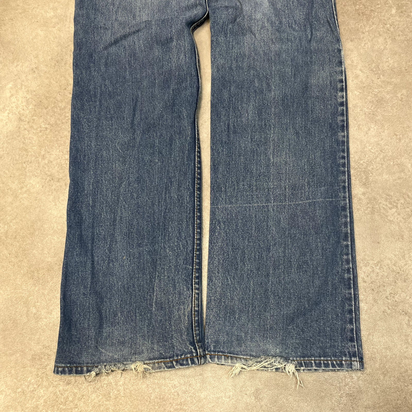 Levis Jeans 90s Denim Womens USA Carpenter Workwear Trousers, Washed Blue, 32” image 7