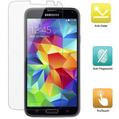 SAMSUNG GALAXY S5 ANTI FINGERPRINT ANTI-GLARE MATTE SCREEN PROTECTOR LCD COVER