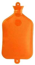 SANGER XXX-Large 3.0 Liter Rubber Hot Water Bottle in Orange- Made in Germany