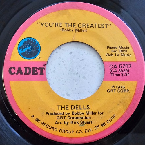 The Dells ** You're The Greatest / The Glory Of Love - 1975 Import Disco Soul 7" - Picture 2 of 4