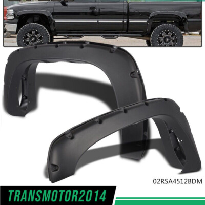 #ad #ad Pocket Rivet Bolt On Fender Flares Fit For 99 06 Chevy Silverado GMC Sierra New $78.73