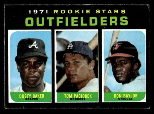 1971 Topps Rookie Stars NL -Baker/Paciorek/Baylor High Number 709 VG-EX XX7213