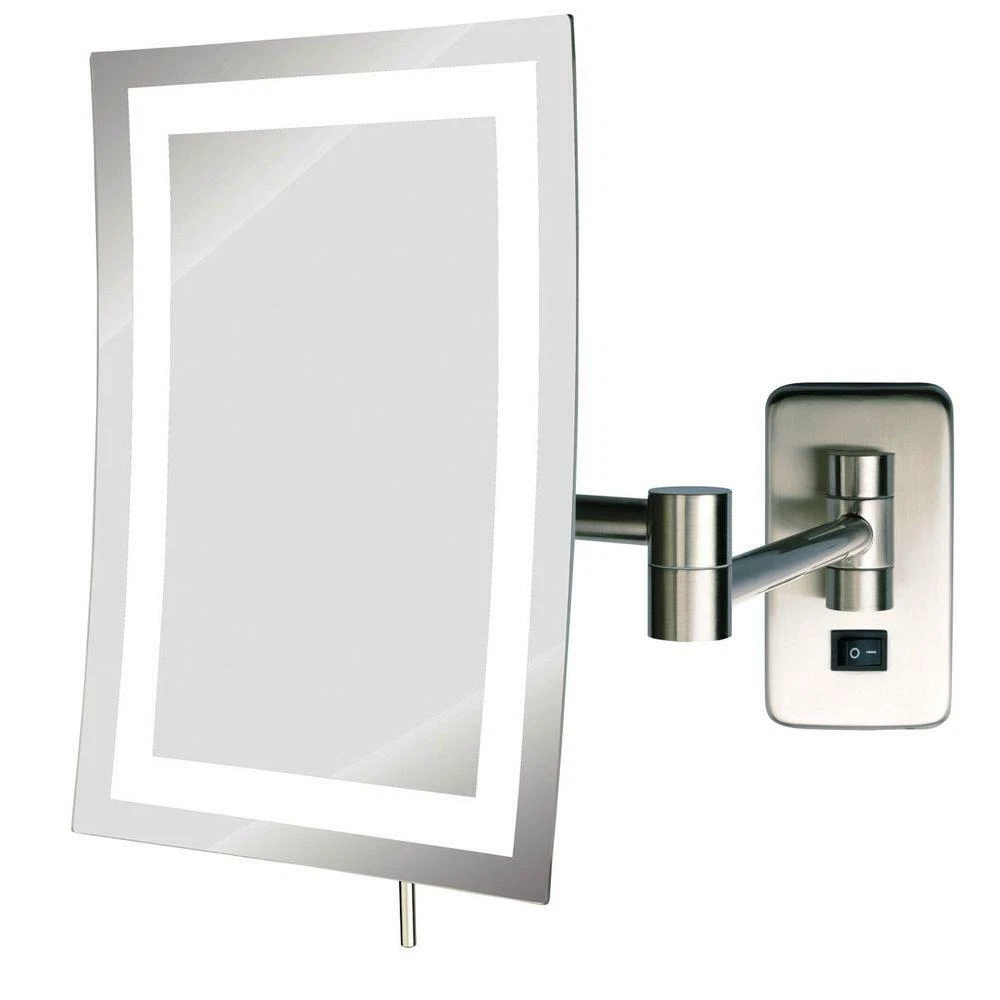 Lighted Makeup Mirror Wall Mounted Plug In Saubhaya Makeup