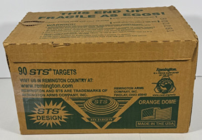 Remington Clay Targets 90 STS Orange Dome Trap Skeet Shooting USA - OPEN BOX