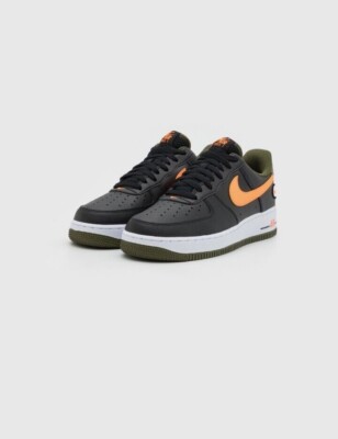 Nike Air Force 1 '07 LV8 'Hoops' Black Total Orange DH7440-001 US 18 EUR 52.5