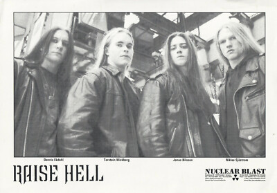 Nuclear Blast Raise Hell 15 x 21 cm Promofoto 90er 2000er