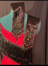 Figure Skating Competition Dress Ice Skating Ice Dance Latin Dance Shiny Dress