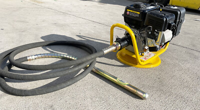 6.5HP Gas Power Concrete Cement Mix Vibrator w/38mm x 18' Flexible Vibrate Poker