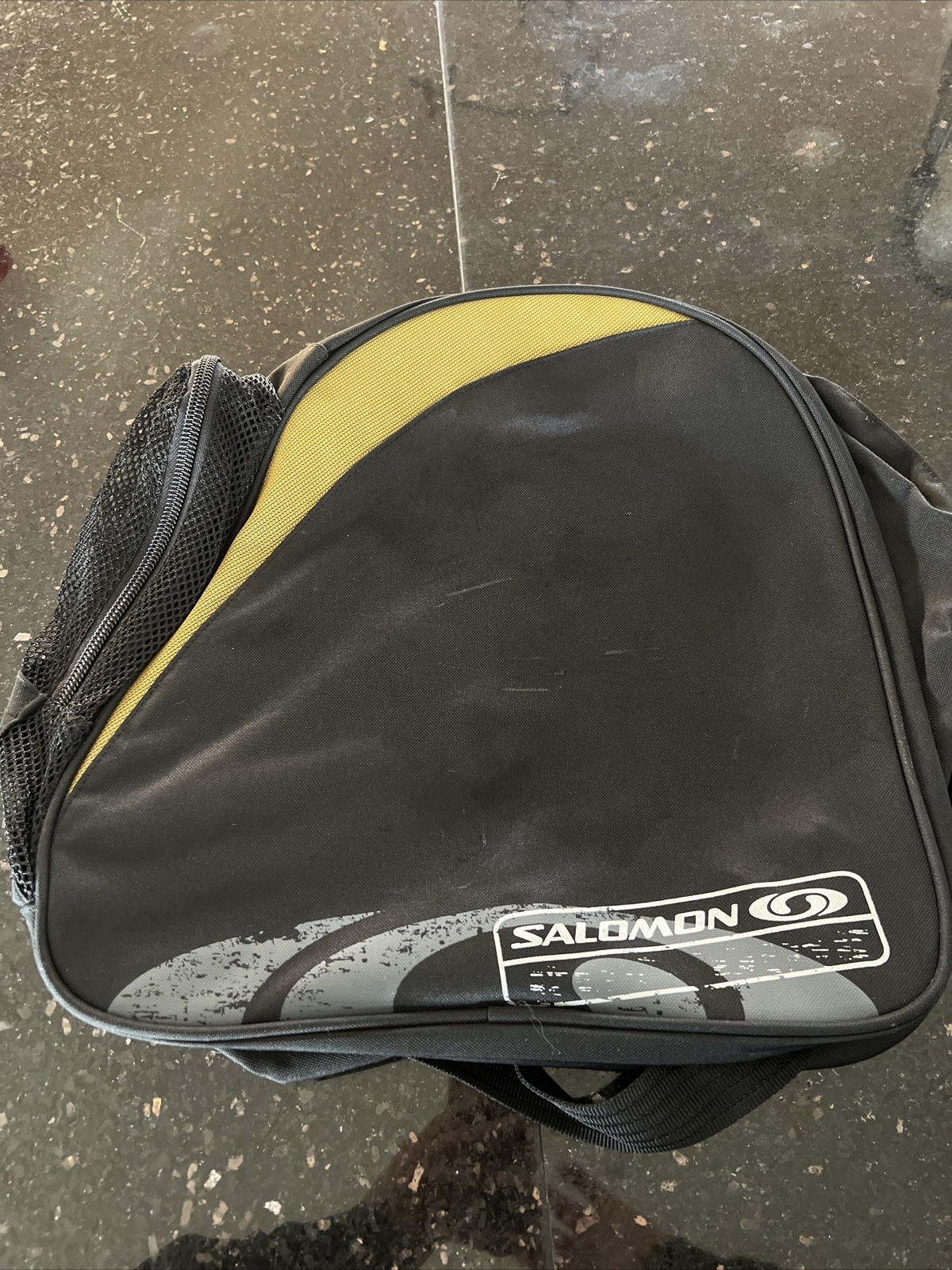 Salomon Borsa Stivali Sci Snowboard Colore Nero & Oro Usata delicatamente