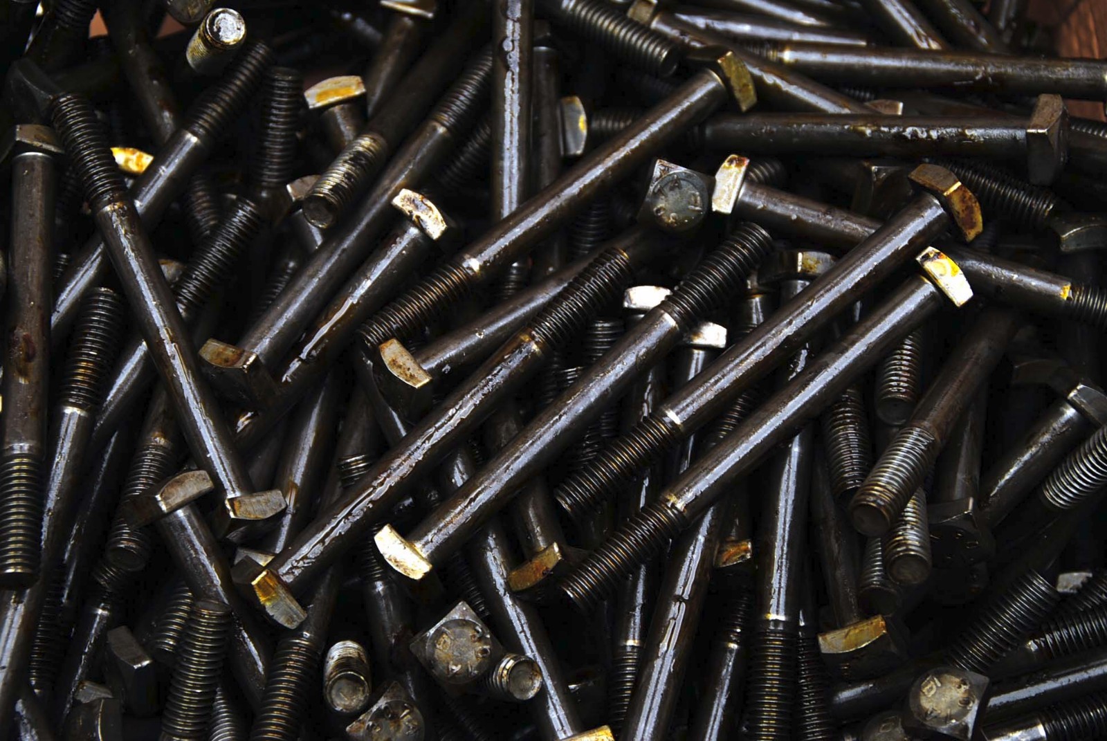 (50) Square Head 3/8-16 x 4 Bolts Unplated A307 9/16" Sq