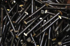 (50) Square Head 3/8-16 x 4 Bolts Unplated A307 9/16" Sq