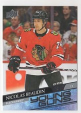 2020-21 Upper Deck Young Guns Nicolas Beaudin Rookie Chicago Blackhawks #226