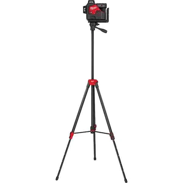 Laser Level Tripod 72 in. Adjustable with 360-Degree Quick Connect Laser Mount
