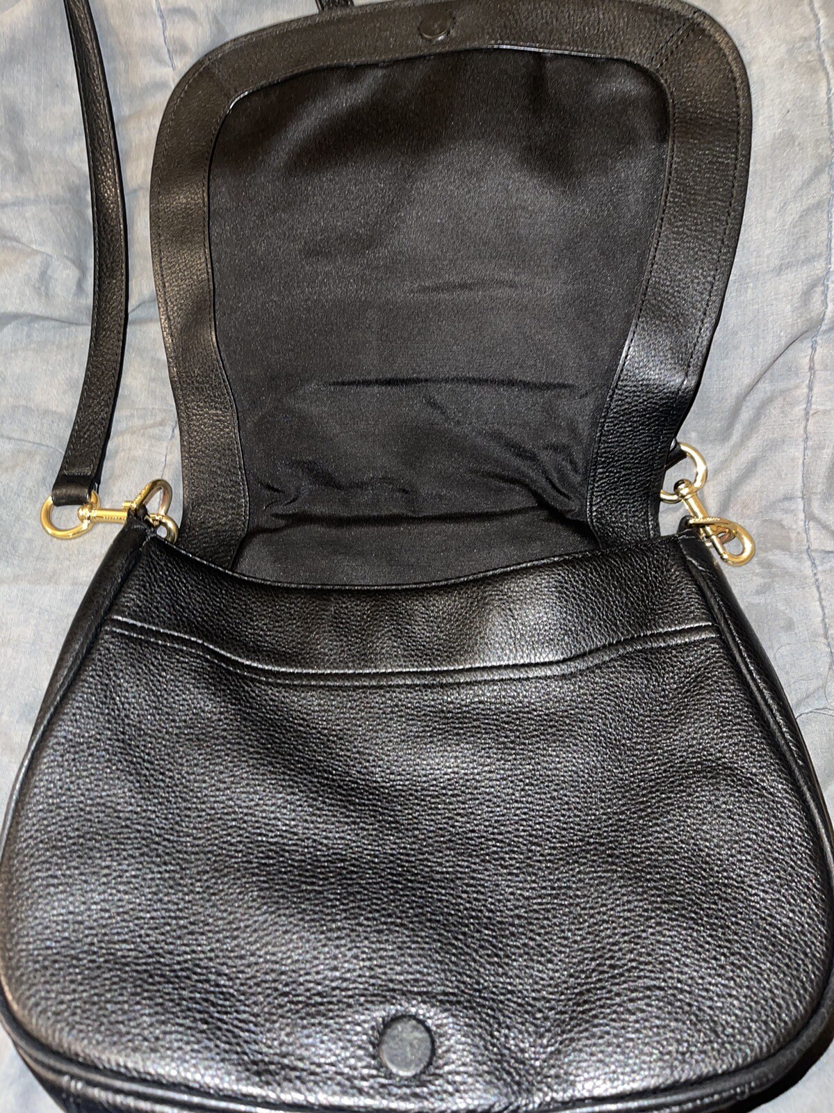 MARC JACOBS Empire City BlackLeather Crossbody Bag Gem