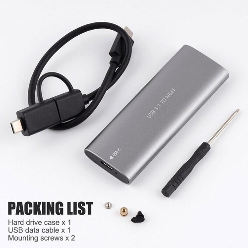 M.2 NGFF SSD Hard Disk Case Enclosure to USB 3.1 Axpa GEN2 Case R0F1 - Picture 14 of 14