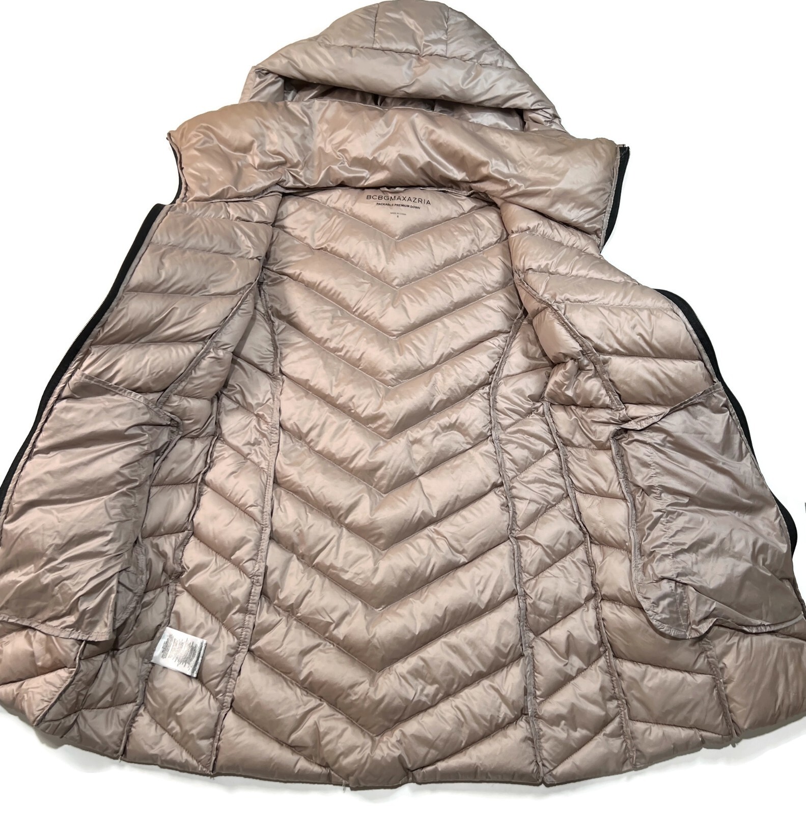 BCBG MAXAZRIA Packable Down Jacket Womens Small H… - image 4