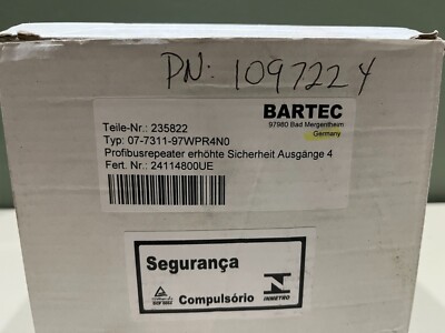 Bartec 07-7311-97WPR4N0 RS485 Profibus Repeater