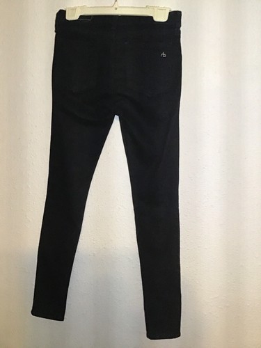 rag bone womens dark blue stretchy jeans Size 27 - Picture 2 of 5