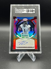 2021 Certified Travis Etienne Jr. Rookie Roll Call Auto #/75 SGC 10 GEM MINT