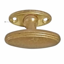 Fensterolive alt Fenstergriff oval Rosette Art Deco 43mm
