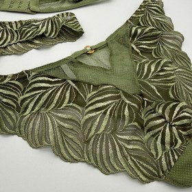 Aubade Paradis Exotique Amazonia Bra 34A Tanga Brief S 3 Pc Lingerie Set France