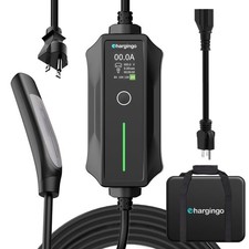 Chargingo Tesla Charger Level 1-2 EV Charger,120V-240V,16A, NEMA 5-15 6-20 ...