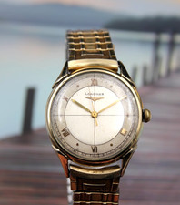 Classic Men's 10K Gold Filled Longines Automatic Wristwatch; Running