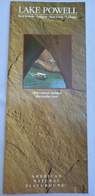 Lake Powell Glen Canyon National Recreation Area, Brochure, 1993