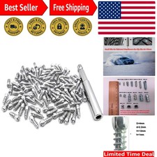 200 Pack 12mm Carbide Tire Studs - Snow Spikes for Enhanced Traction
