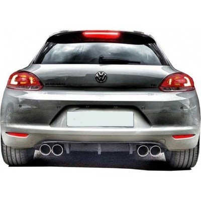 Right & Left Outlet Rear Diffuser for VW Volkswagen Scirocco (2009 2014)
