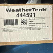 Weathertech Floorliner For 2013-2014 Ford Escape - 1st Row Black Weathertech Floorliner For 2013-2014 Ford Escape - 1st Row Black