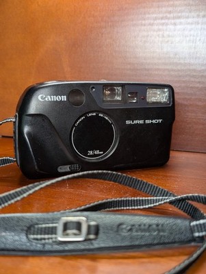 Canon Sure Shot point & Shoot 35mm Film Camera 28-48mm Zoom Lens TESTED!